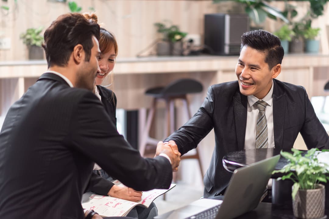 Business handshake